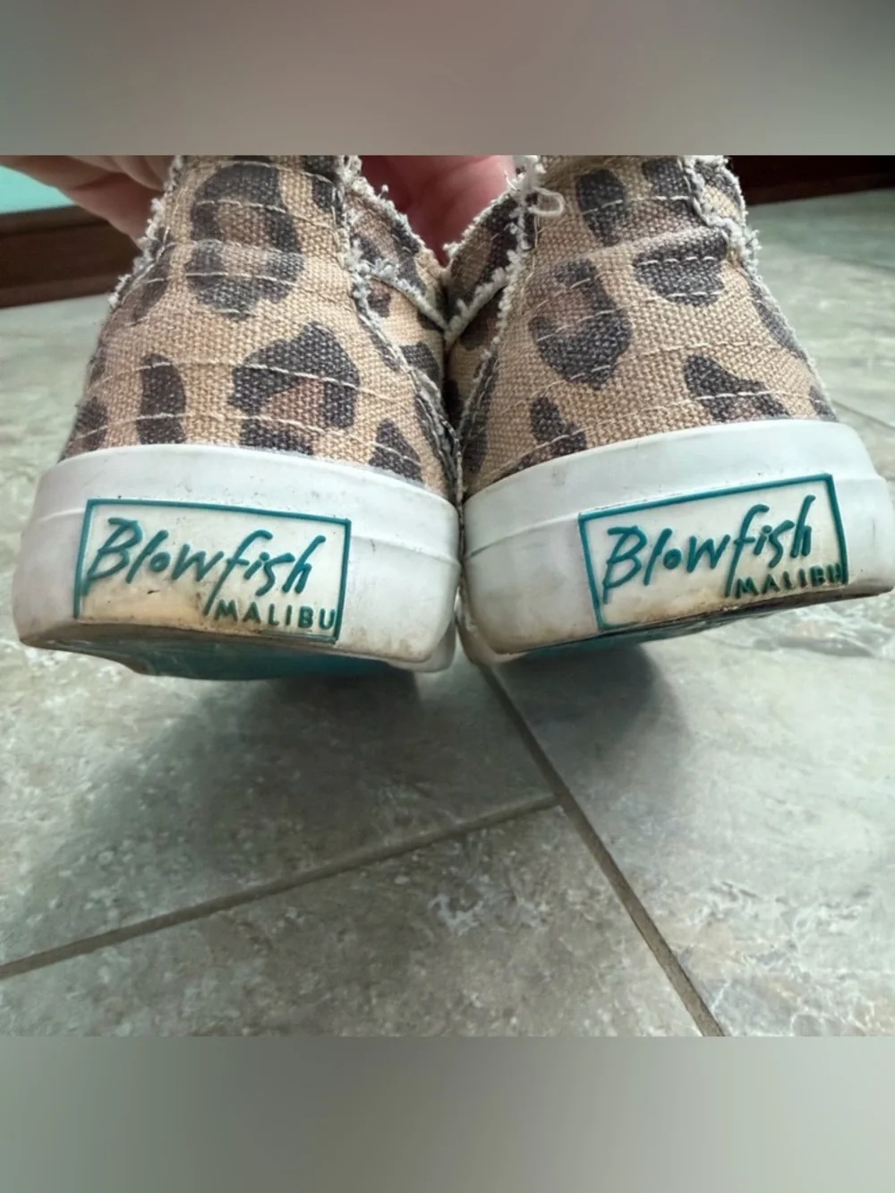Women’s Blowfish Malibu Animal Leopard Print Canvas Sneakers - Picture 7 of 12